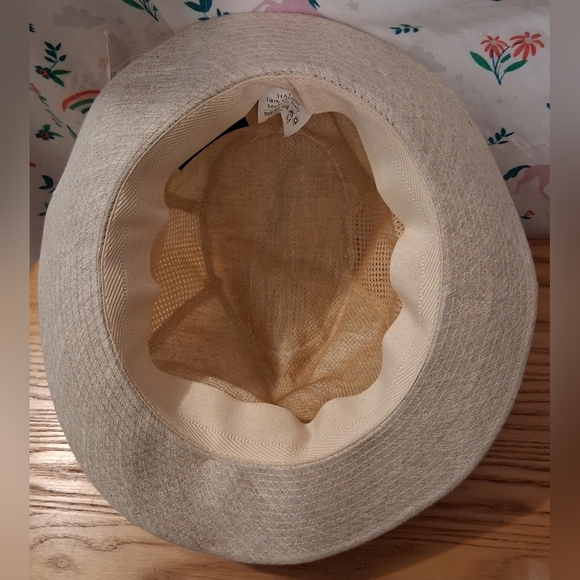 NWT Henschel Cream Italian Linen Mesh Lightweight Unisex Breezer Safari Hat SZ M main image 9
